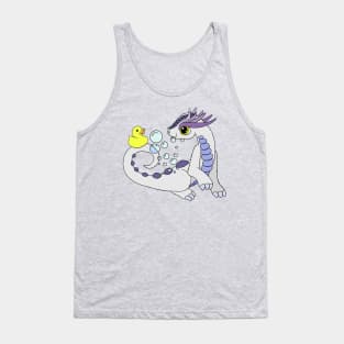 Bath Time Baby Dragon and Rubber Duckie Tank Top